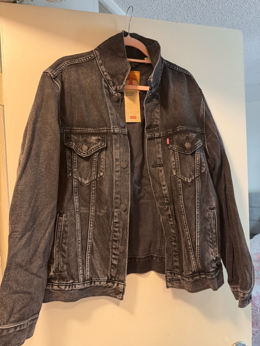 Levi's Black Vintage Fit Trucker Jacket NWT